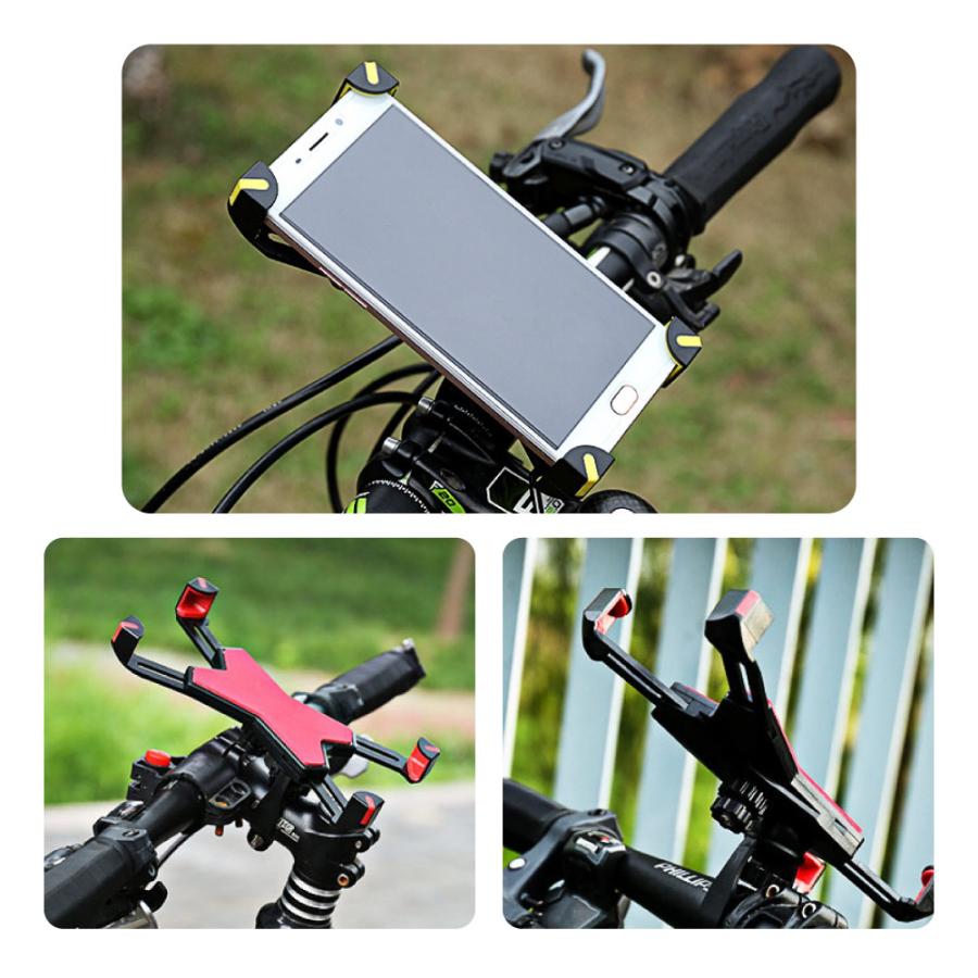 縦置き横置き対応 バイク 自転車 スマホホルダー スマホスタンド 車載