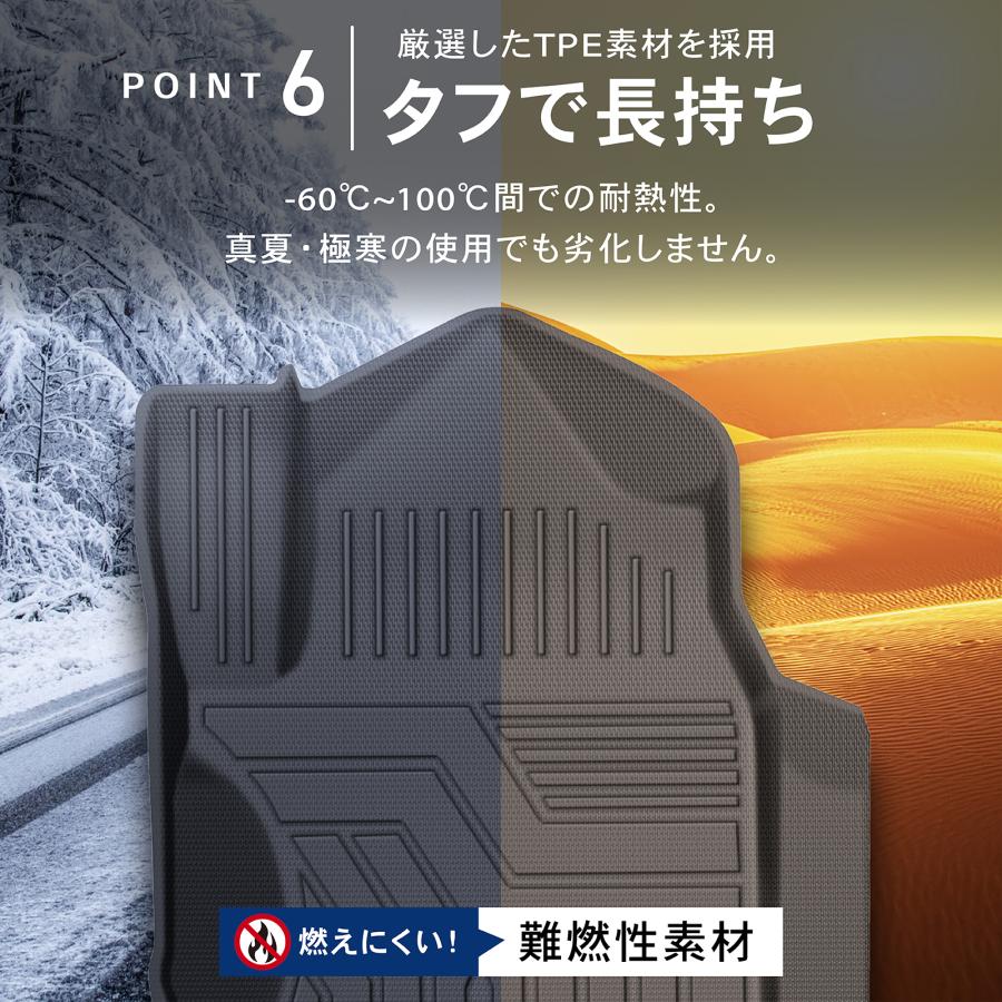 新型 シエンタ 10系 15系 3D フロアマットセット ラゲッジマット 7人 5人 乗り | ブランド登録なし | 14