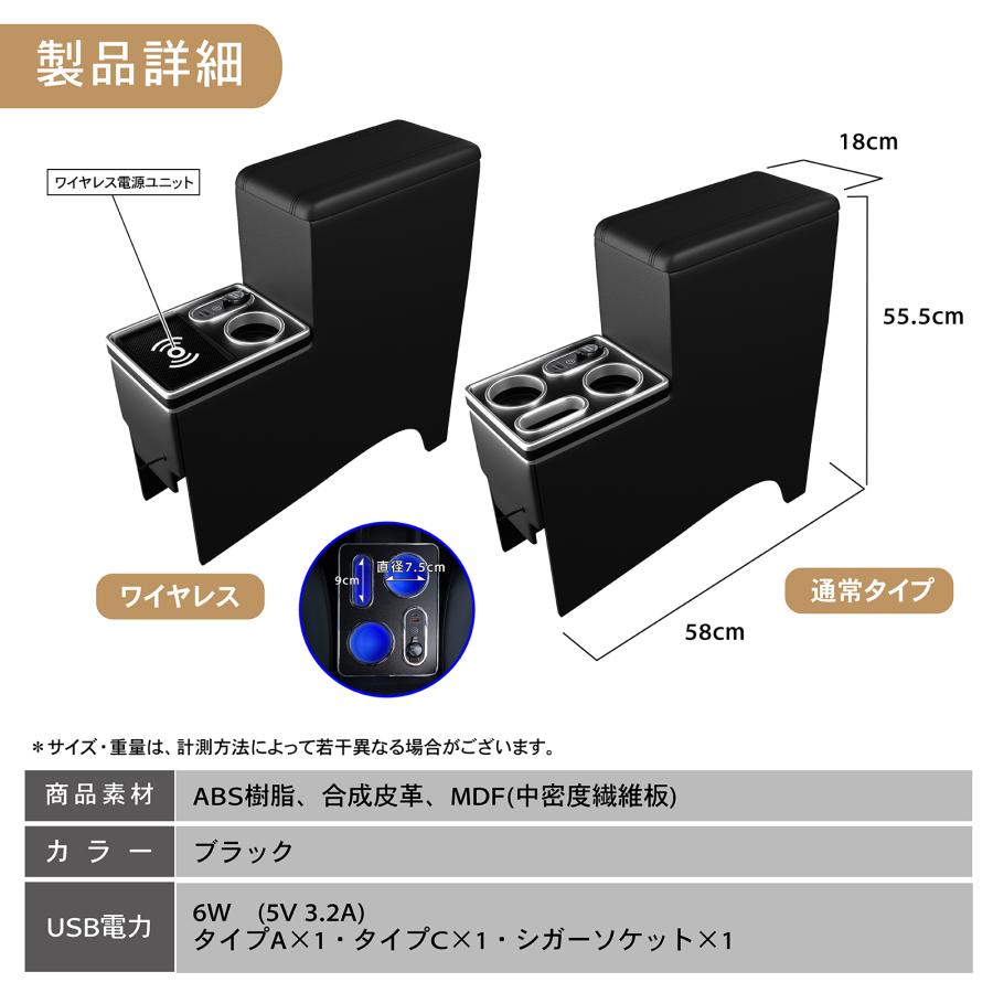 ヴォクシー ノア コンソールボックス 90系 LED アームレスト