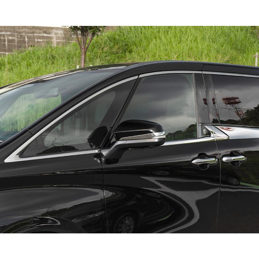 アルファード40ミラーカバー　ミラーガーニッシュ付き アルファード ヴェルファイア 40系 パーツ ドアミラーカバー