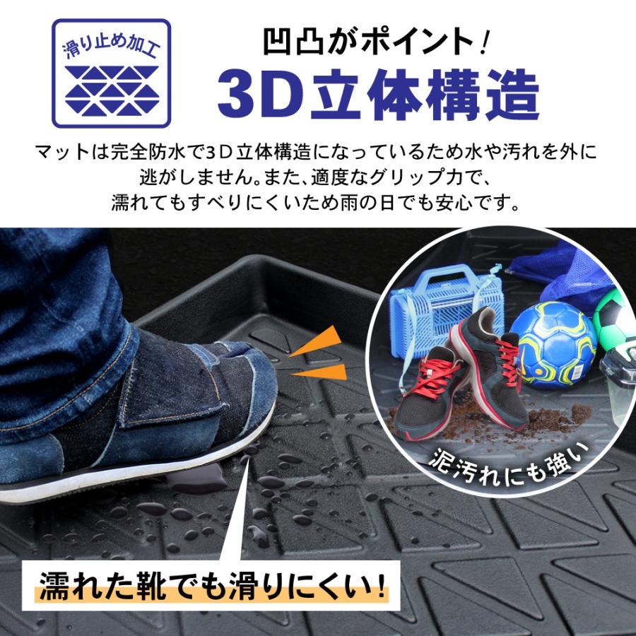 デリカミニ B35A B34A B38A B37A フロアマット ラゲッジマット 3D 荷台 フロア マット 防水 防汚 汚れ 防止 T G Prem｜wadoo｜05