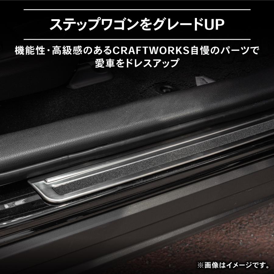 ステップワゴン RP6 RP7 RP8 スカッフプレート2P サイド ドア ステップ