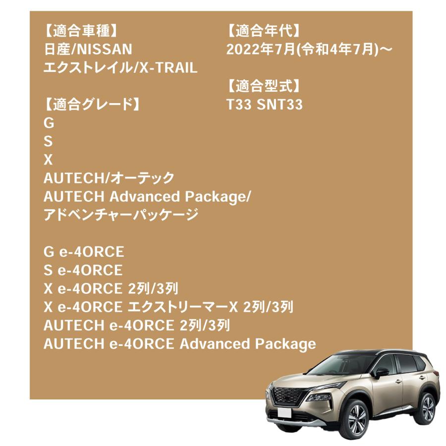 エクストレイル T33系 スカッフプレート サイドスカッフプレート