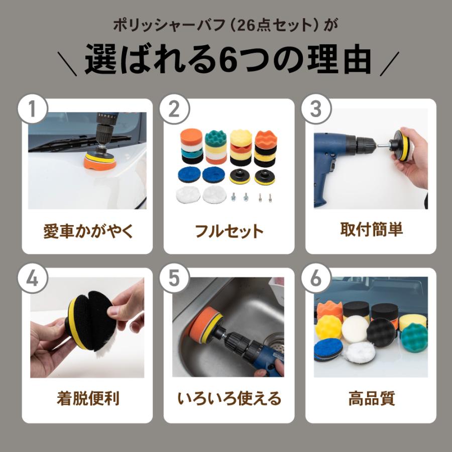 ブランド登録なし ポリッシャー バフ 80mm 六角軸付き 電動ドリル 電気ドリル インパクトドライバー 向け 洗車 洗車用スポンジ ポリッシャースポンジ : クラフトワークス - 通販 - Yahoo!ショッピング ブランド登録なし ポリッシャー バフ 80mm 六角軸付き 電動ドリル 電気ドリル インパクトドライバー 向け 洗車 洗車用スポンジ ポリッシャースポンジ : クラフトワークス - 通販 - Yahoo!ショッピング