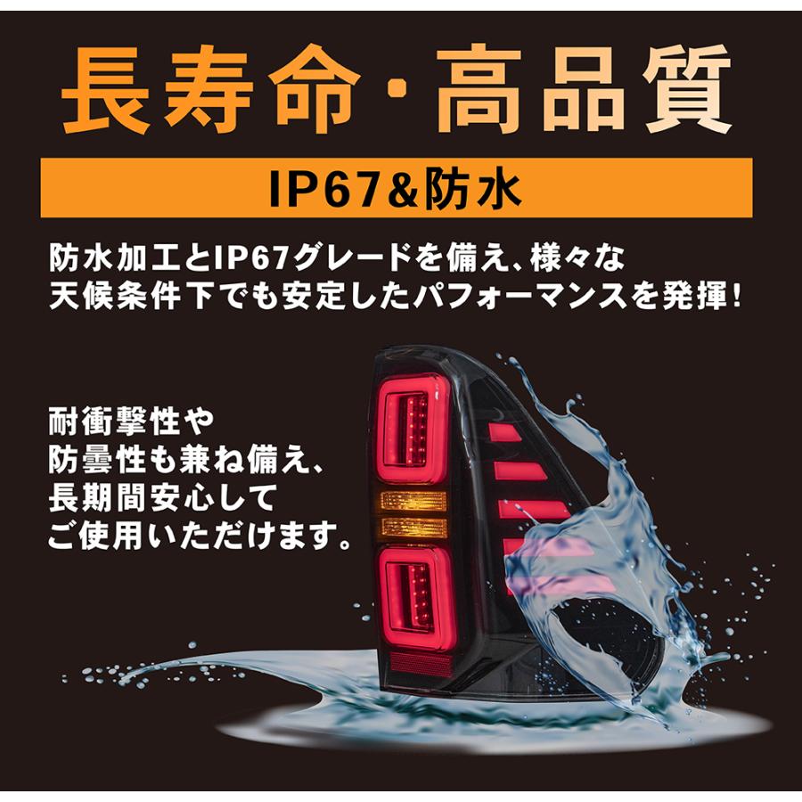 ハイラックス テールランプ LED GUN125 テール ランプ スモーク