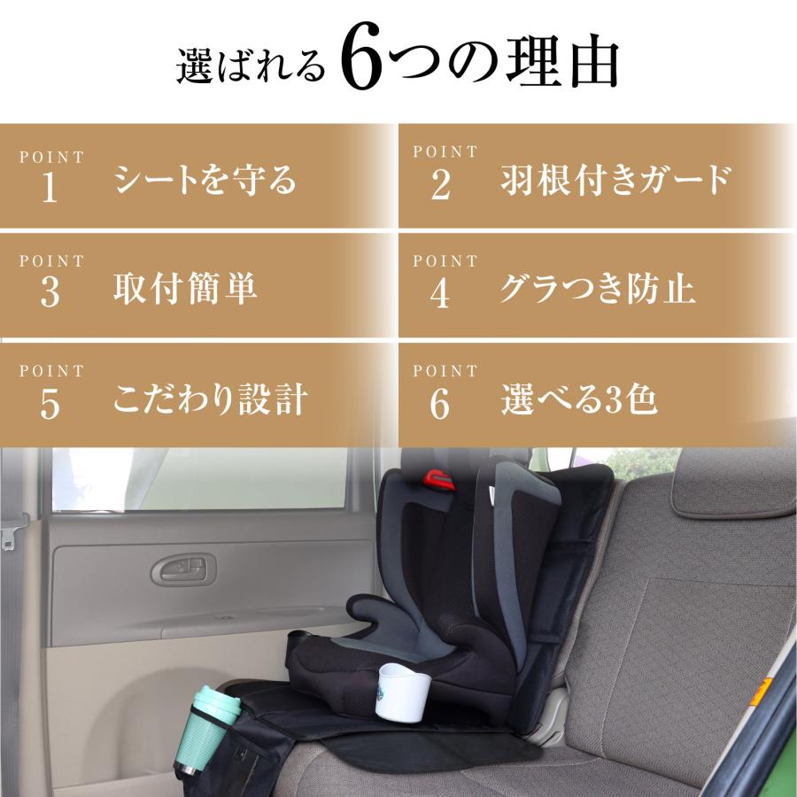 チャイルドシート 保護マット ISOFIX カバー 厚手 防水 汚れ 傷 防止