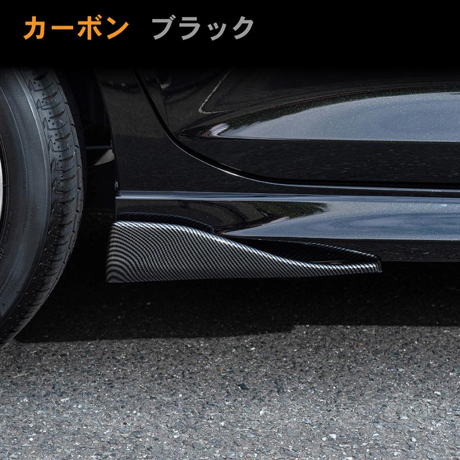 サイドカナード サイド ステップ カナード カーボン ブラック サイド 