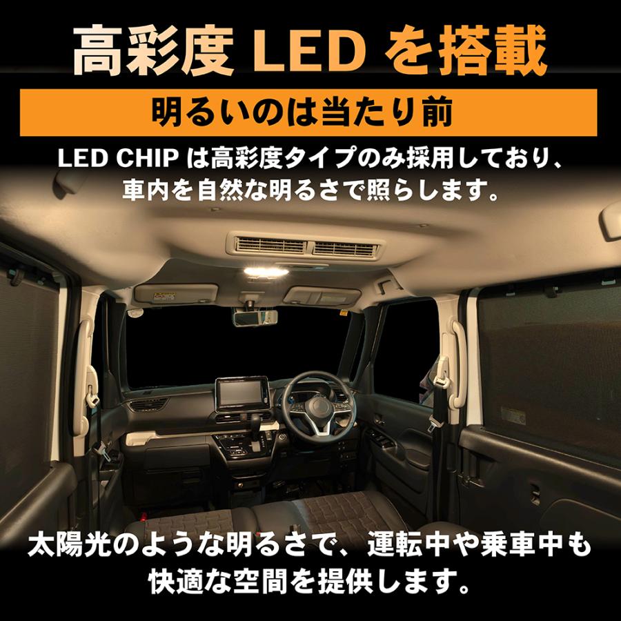 デリカミニ LED ルームランプ 室内灯 車内照明 インテリアランプ
