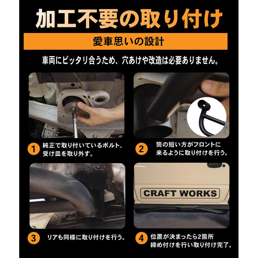 ジムニー ジムニーシエラ JB64 JB74 サイド ステップ バー ガード