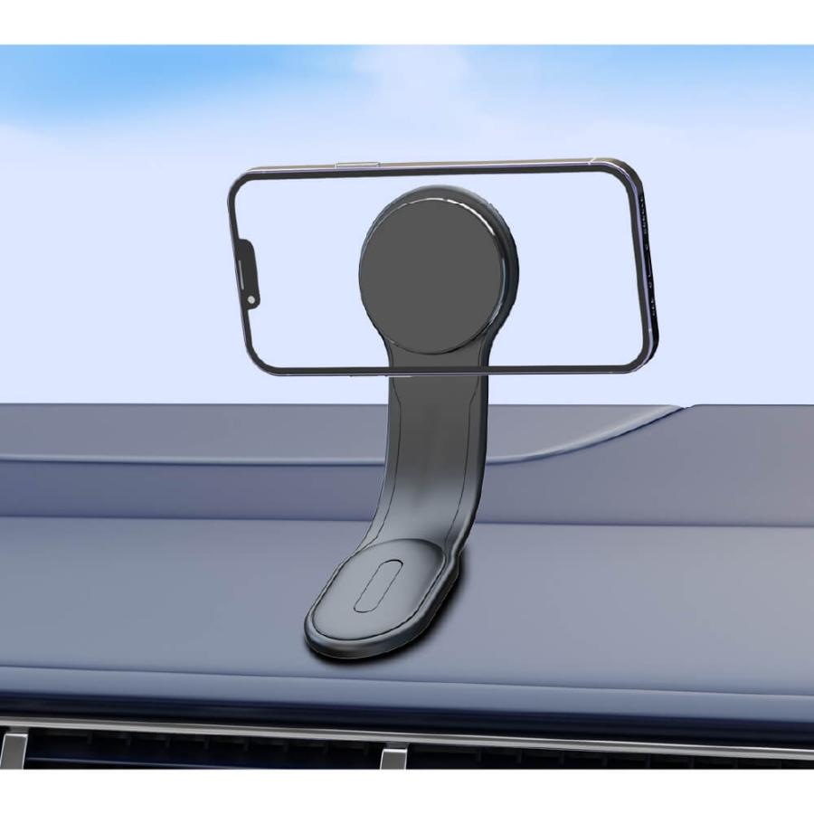 magsafe ワイヤレス 車載 充電器 角度調節 無段階 急速 充電 強力 マグネット 磁石 マグセーフ スマホ ホルダー スタンド 車 | ブランド登録なし | 13