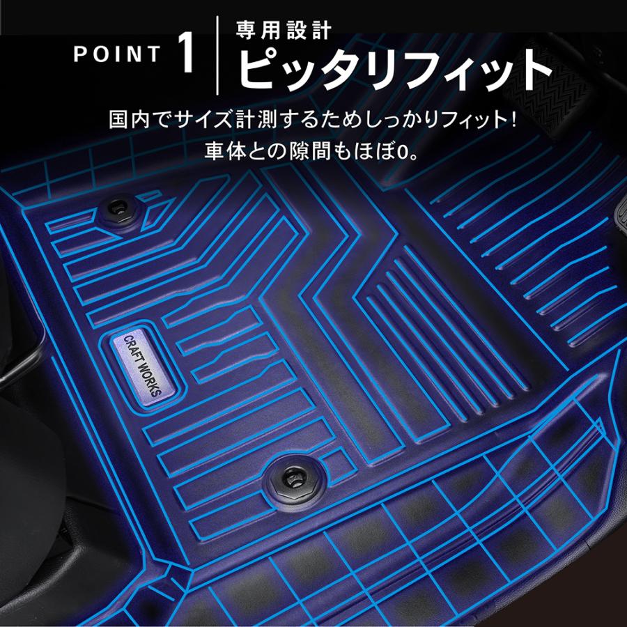 スペーシアギア フロアマット カスタム MK94S 3D 防水 防汚 汚れ 防止