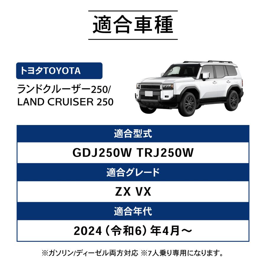 ランドクルーザー 250 ラゲッジ マット ランクル 250系 新型 3D