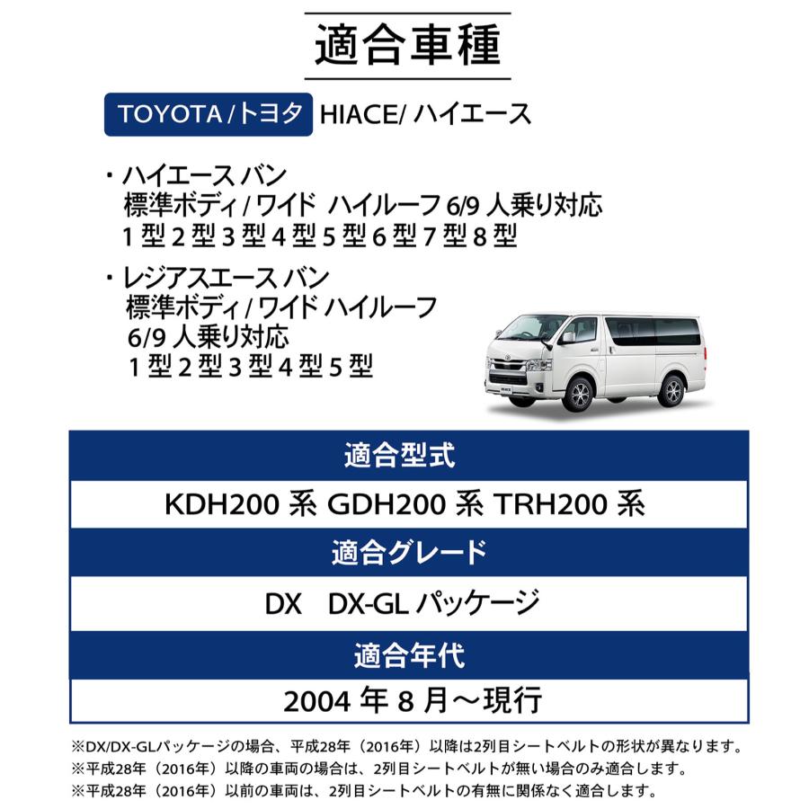 ハイエース 「車検対応」「難燃証明書取得」ハイエース 200系 シート