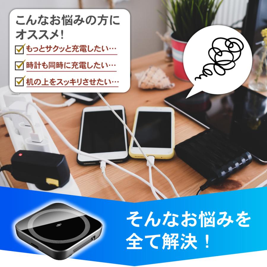 エアポッズプロ 34台 新品 ワイヤレス充電器 折り畳み式 最大15W 2in1 最新 充電スタンド