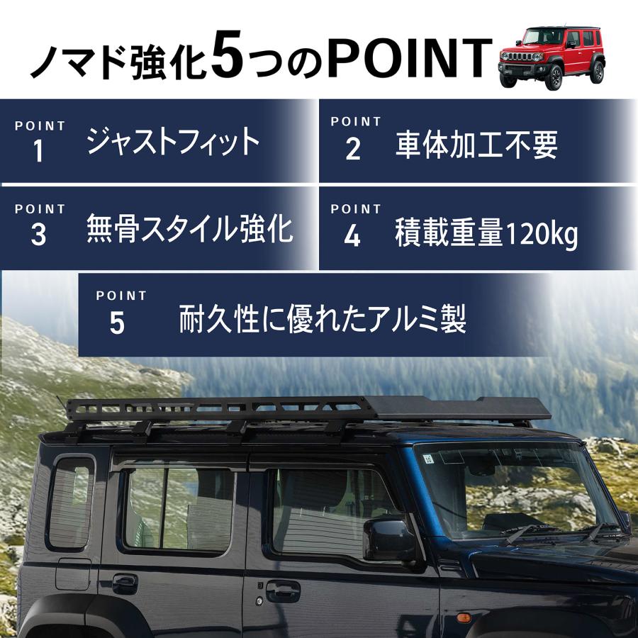 ジムニー ノマド 5ドア JC74 ルーフキャリア ルーフラック ルーフ