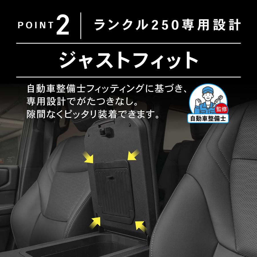 ランドクルーザー250 アームレスト 隠し収納 ボックス ランクル250