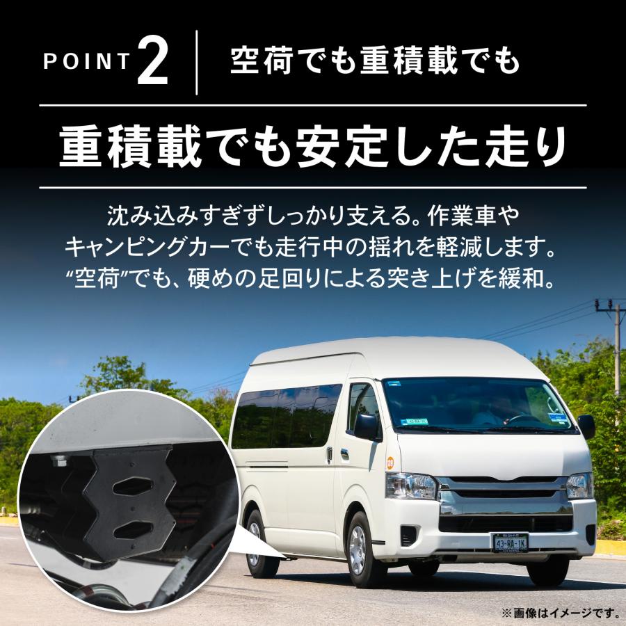ハイエース 200系 突き上げ ソフト バンプラバー リア 左右セット 吸収