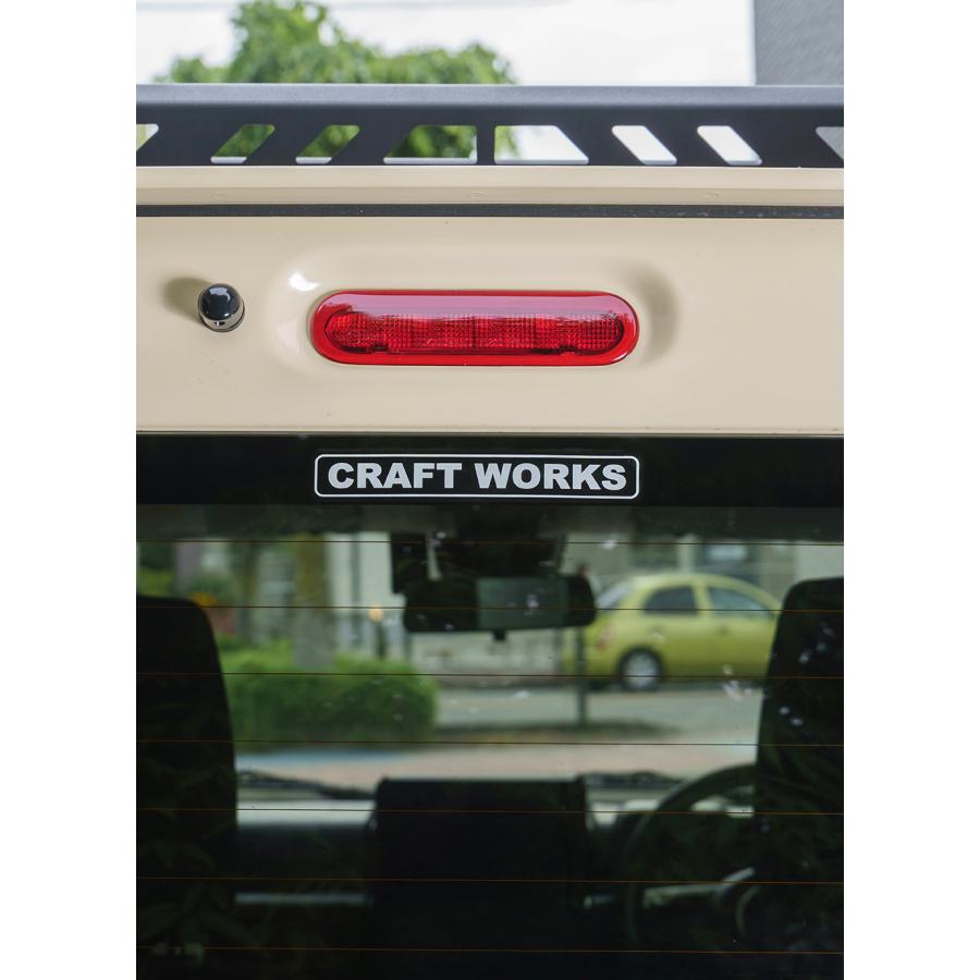 CRAFTWORKS カー用 クリアステッカー 3枚セット シルバー文字 ジムニー