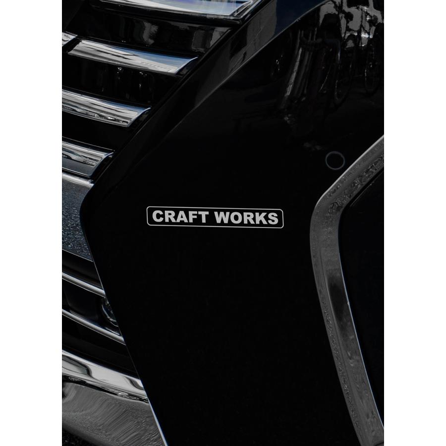 CRAFTWORKS カー用 クリアステッカー 3枚セット シルバー文字 ジムニー