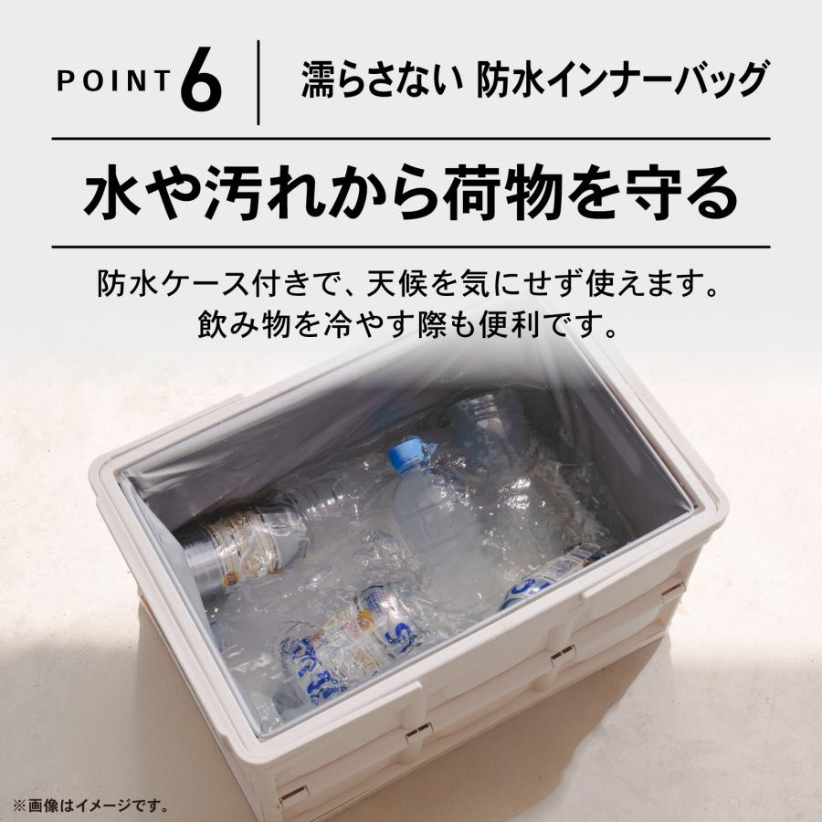 コンテナボックス 折りたたみ コンテナ 持ち手 キャンプ 収納 30L