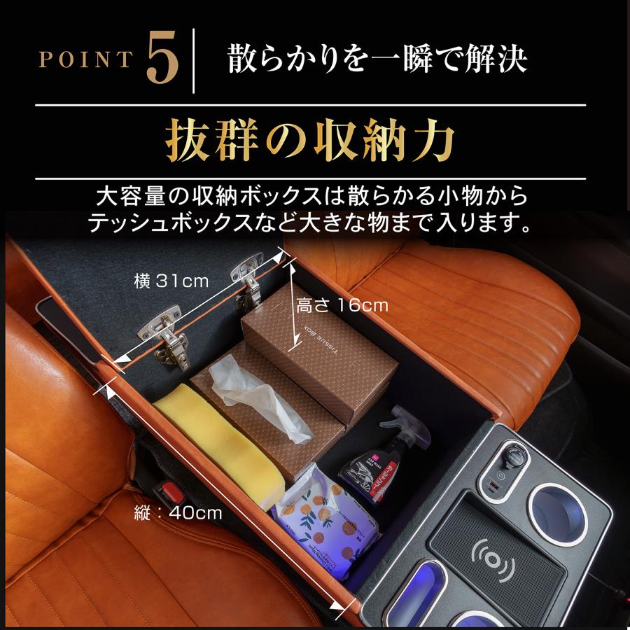 「車検対応」 「難燃証明書取得]」ハイエース 200系 クラシックスタイルキッド シートカバー 通常タイプ コンソール ボックス セット | ハイエース | 10