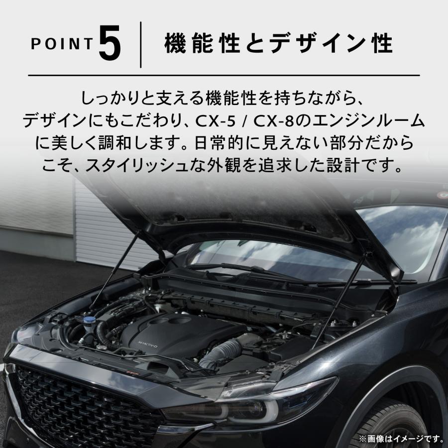 シーエックス 「悩まない取付説明書付き」CX-5 CX-8 ボンネット