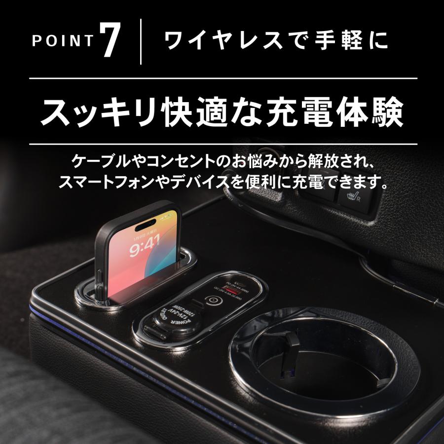 コンセントなど ムーヴ 専用 コンソールボックス ワイヤレス 充電 後付け USB