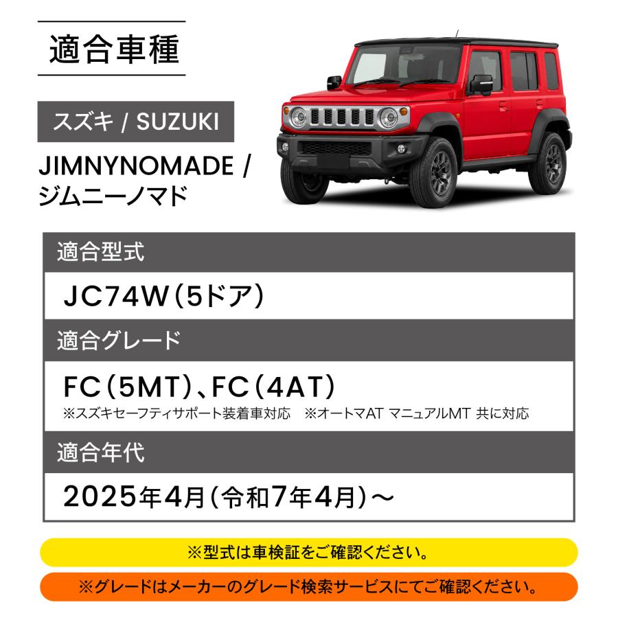 ジムニー ジムニーノマド JC74W ラゲッジボード付き ラゲッジ収納