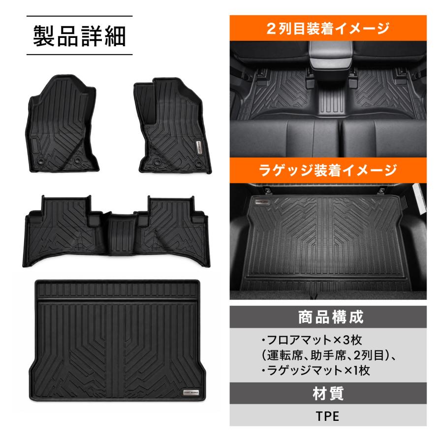【新品】ゴムロール　フロアマット ランクル FJ TRJ240W 全グレード適合 フロアマットセット フロア