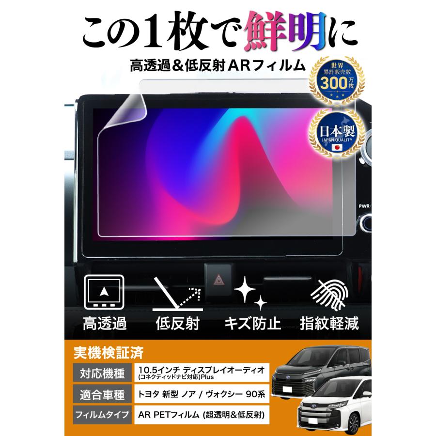 ノア ヴォクシー 90系 新型 ナビ フィルム 10.5インチ 日本製 超 透明