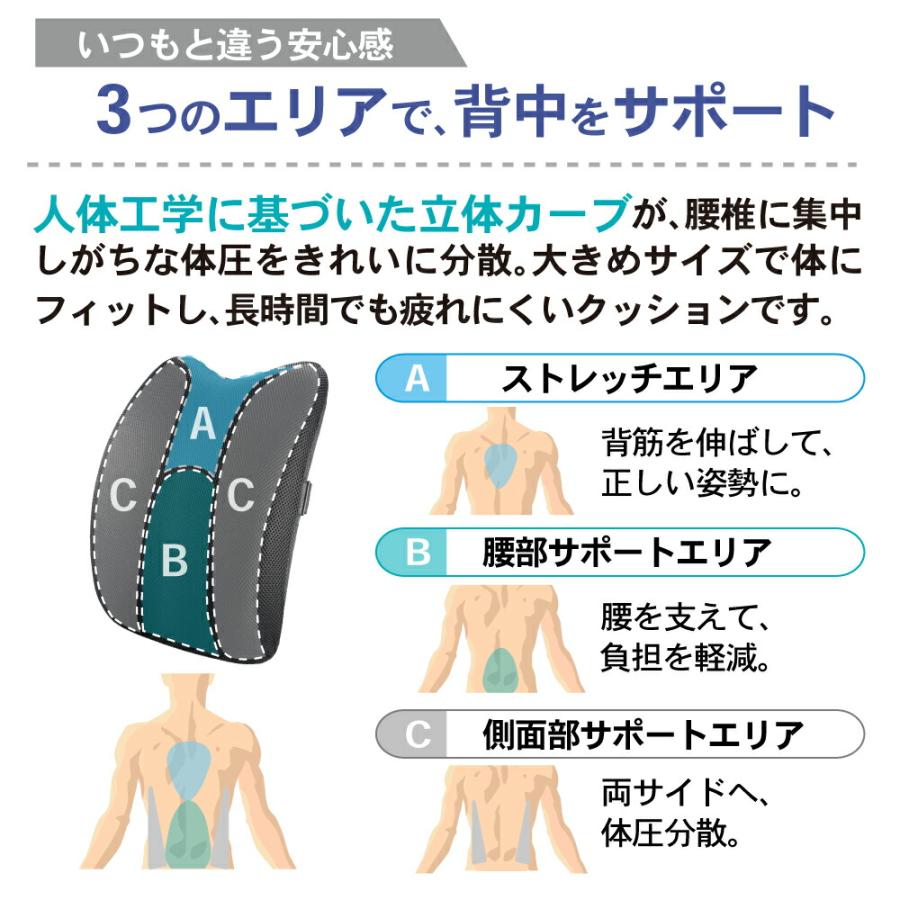 置くだけ簡単設置 ランバーサポート シートクッション カー