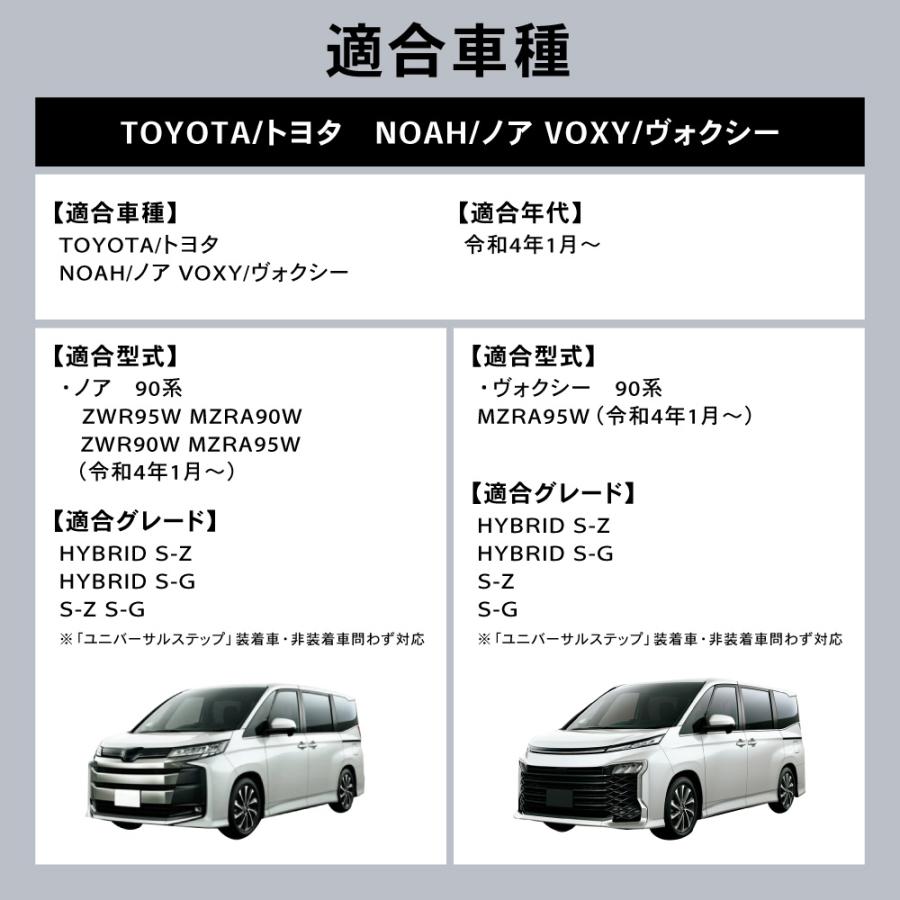 新型 ノア ヴォクシー 90系 リアバンパーステップガード アクセサリー 