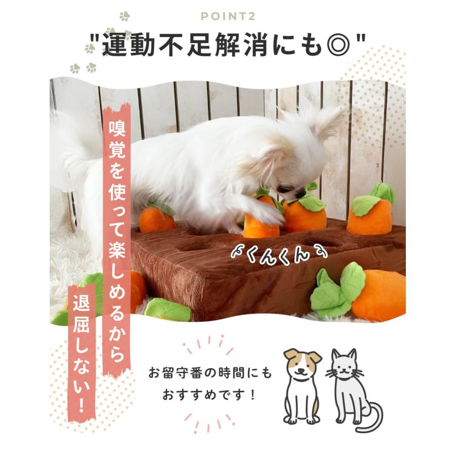 犬 おもちゃノーズワーク ペット にんじん畑 知育玩具 犬用品 犬用