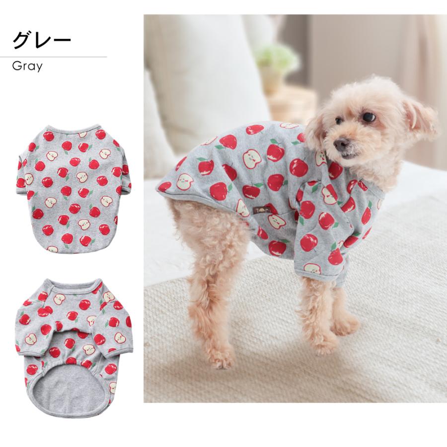 りんご柄Tシャツ 犬服 犬の服 Tシャツ カットソー ペット服 S・M・L