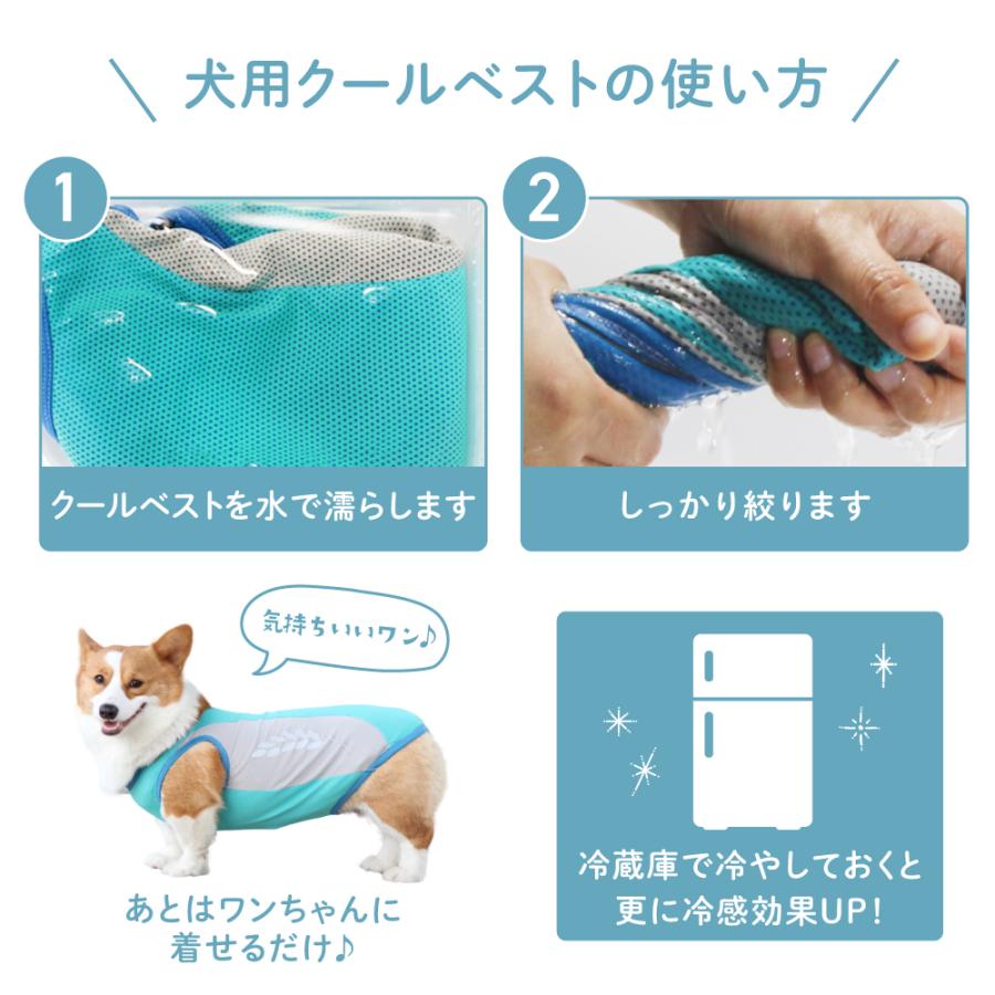 犬用 クールベスト 夏服 夏用 クール 暑さ対策 散歩 お出かけ 熱中症