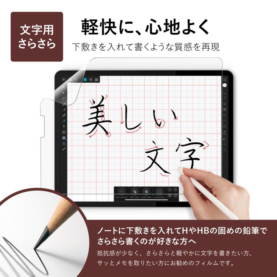 長期保証 iPad ペーパーライクフィルム ケント紙 上質紙 ブルー
