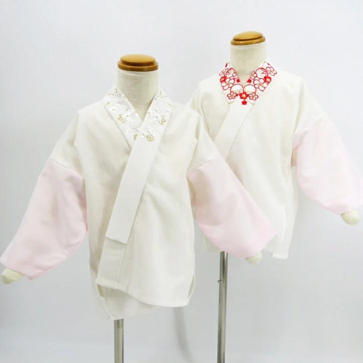 刺しゅう半衿付き こども用じゅばん 3歳 7歳 きょうと 花ひめ 七五三