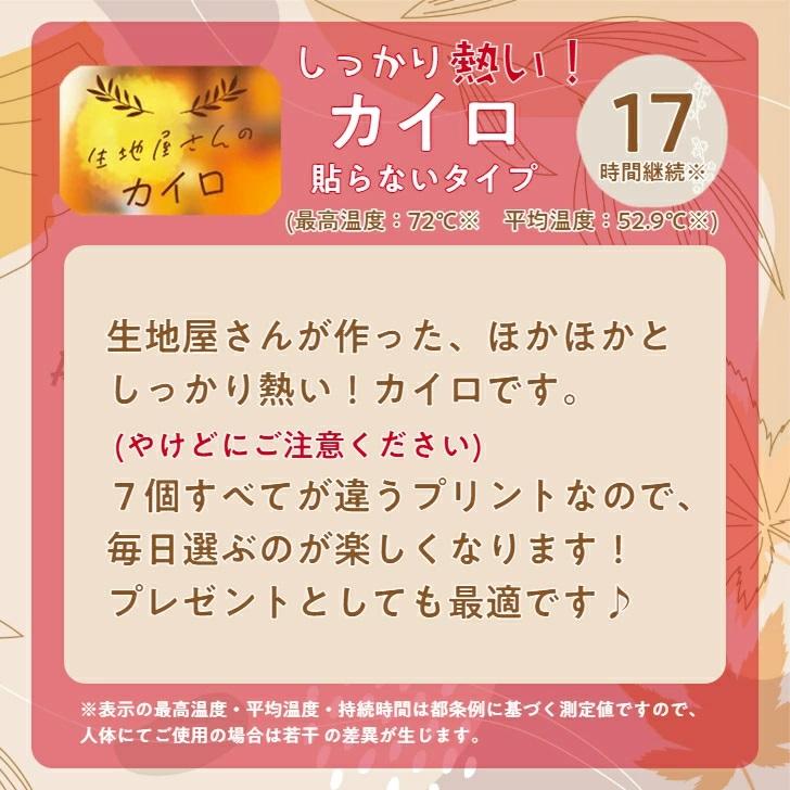 生地屋さんのカイロ しっかり熱い！カイロ【ノルディック柄 7枚入×1袋