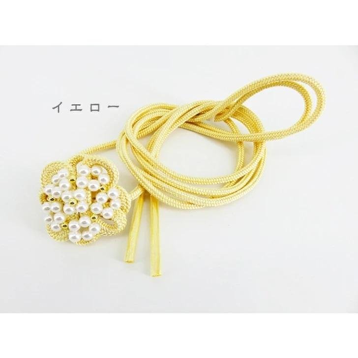 浴衣４点セット＋飾り紐パール丸ゴールド waen0707_one-touch-pearl