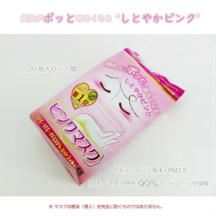 ピンクマスク しとやかピンク 枚 枚入り 1個 ピンク 個包装マスク 99 カットフィルター 小さめサイズ 日本製 全国マスク工業会 会員 Jhpia Pink 1set 着物と和装小物専門店 和en 通販 Yahoo ショッピング