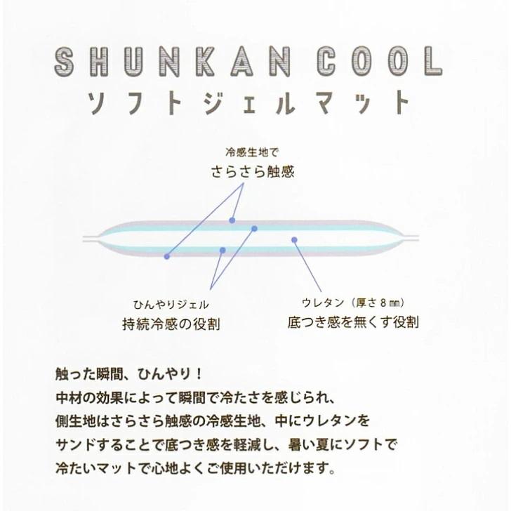 おやすみクールマット ソフトジェルマット SHUNKAN COOL 40×30cm 選べる7タイプ 瞬間クール 熱中症対策 エコ 冷たいマット 小泉ライフテックス株式会社｜waen0707｜04