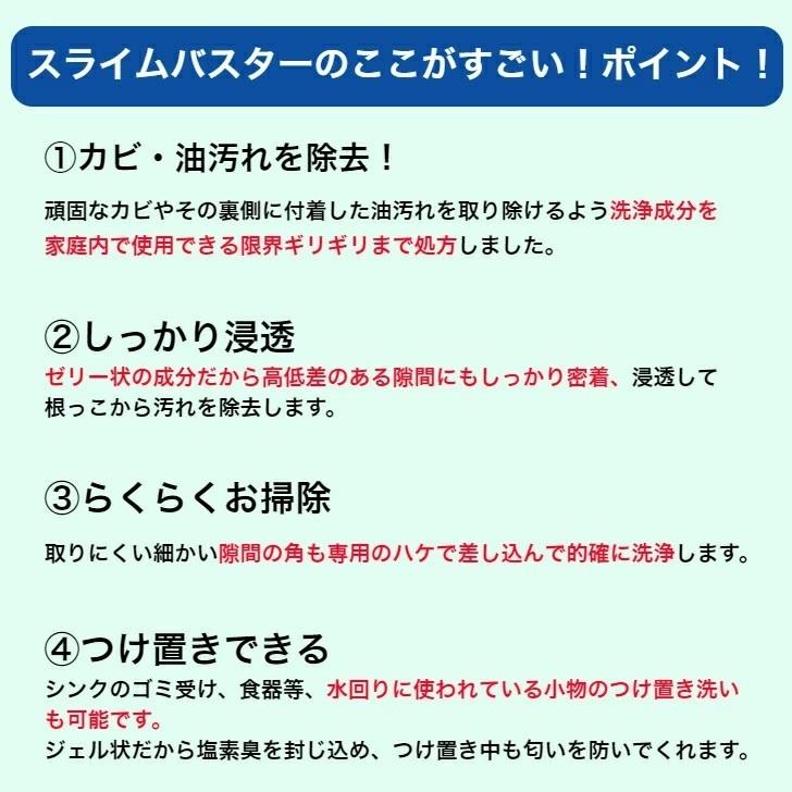 スライムバスター 1本 1.8kg Slime Buster 塩素系 低臭タイプ カビ取り  