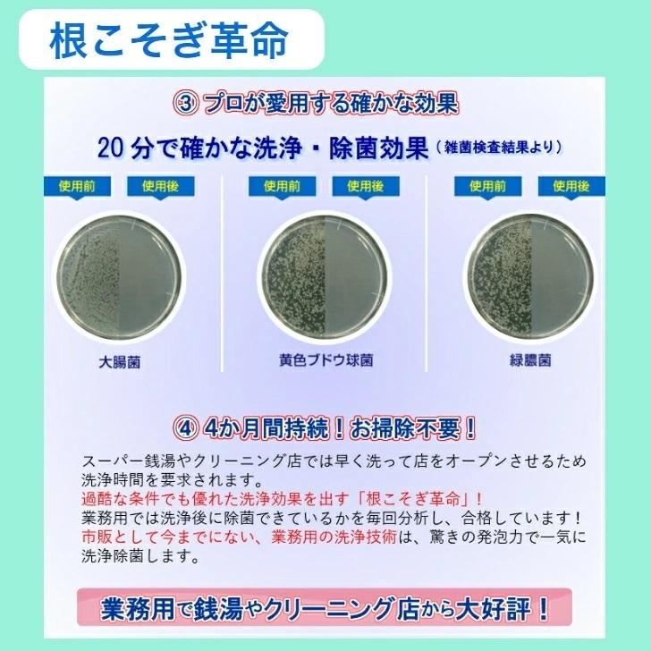 スライムバスター1本＋根こそぎ革命1回分 Slime Buster 1.8kg×1本 根こそぎ 洗濯槽洗浄 風呂釜洗浄  宮崎化学 正規代理店｜waen0707｜05