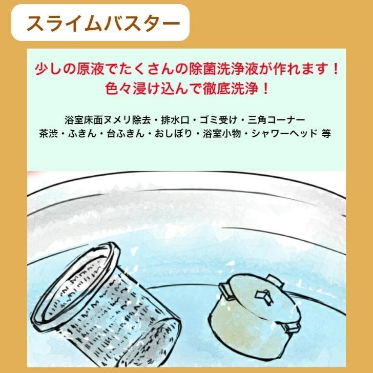 スライムバスター1本＋根こそぎ革命1回分 Slime Buster 1.8kg×1本 根こそぎ 洗濯槽洗浄 風呂釜洗浄  宮崎化学 正規代理店｜waen0707｜07