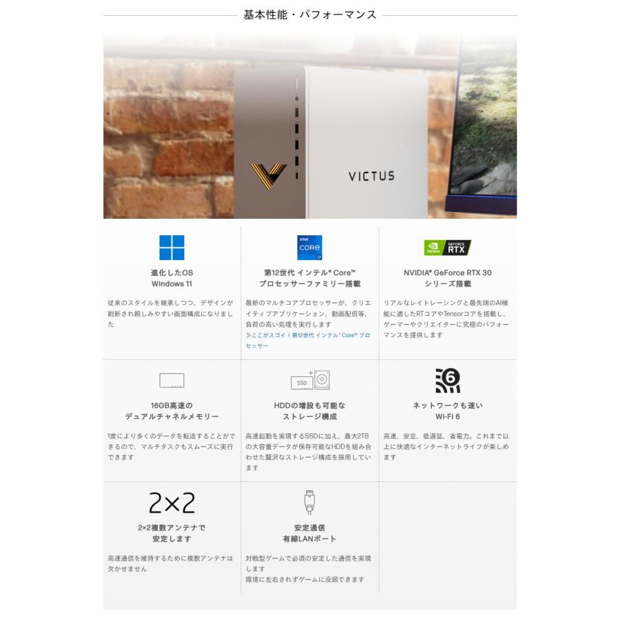 ゲーミングPC 新品 OFFICE付 Victus by HP 15L TG02-0075jp RTX 3050