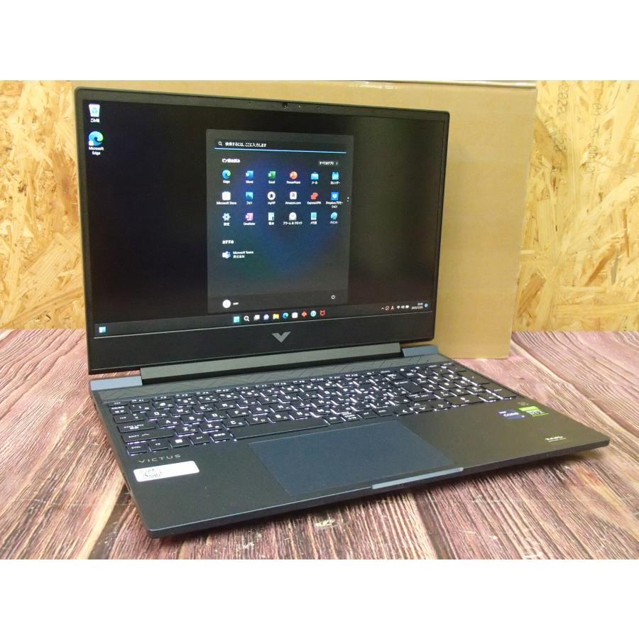 ゲーミングノートPC RTX 3050 Ti HP Victus 15-fa0001TX 展示美品 Core i7-12650H メモリ16GB SSD512GB 15.6型FHD 144Hz | VICTUS（日本HP） | 11