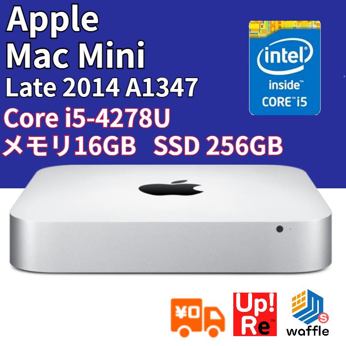 【ランク B】中古美品 Apple Mac mini (Late 2014) A1347 Core i5-4278U/メモリ 16GB/SSD  256B/OS Sierra 10.12.6 :macmini00004:Up!ReのWaffleStore ヤフー店 - 通販 -