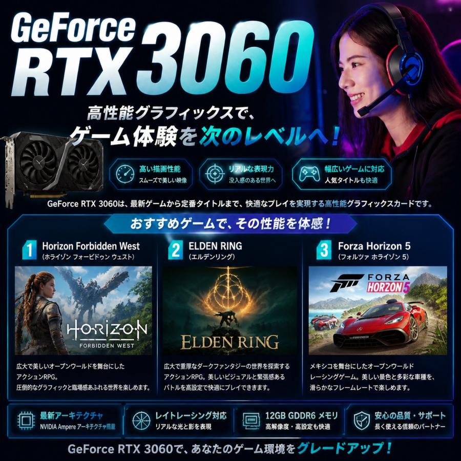ゲーミングPC デスクトップ 未使用品 アウトレット RTX3060 Ryzen5 4500 16GB SSD1TB Win11 apex フォートナイト 90日保証 G-Storm |  | 03