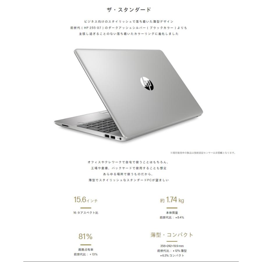 ノートパソコン Windows11 HP 255 G8 展示美品 ノートPC Athlon 