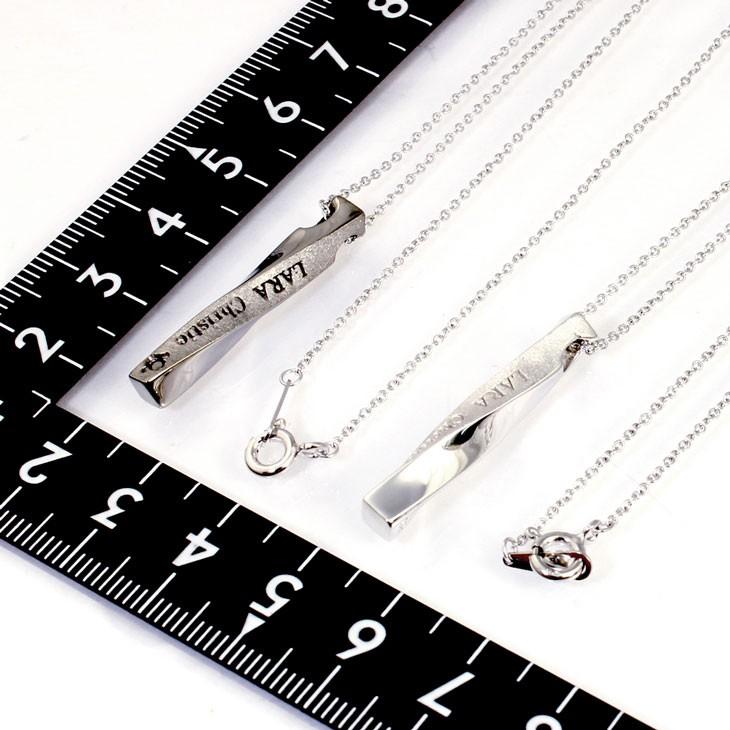 ララクリスティー ペアネックレス ペンダント シルバーアクセサリー シルバー ラブトルネード PAIR Label p3883-pの画像